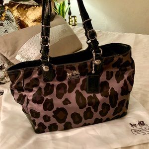 Coach Ocelot Print Purse